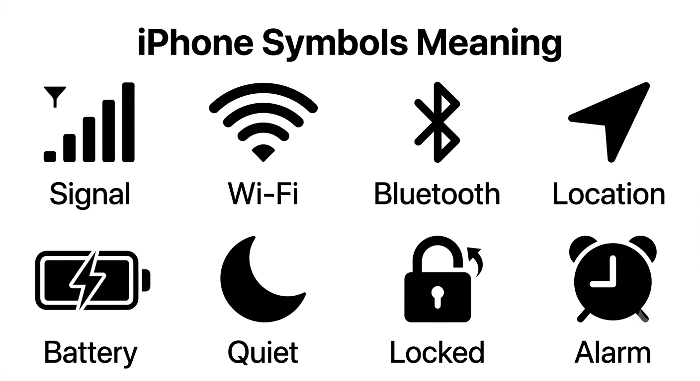 iPhone Symbols Meaning