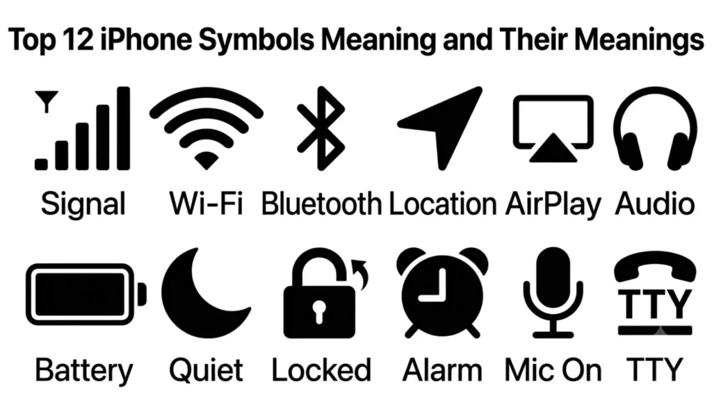 iPhone Symbols Meaning