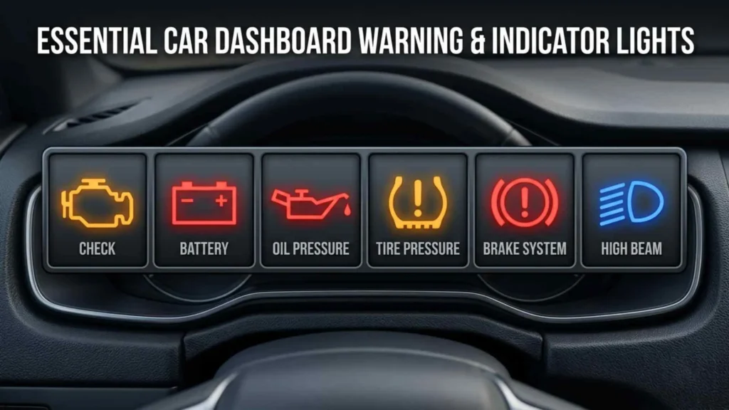 Light Symbols in Car