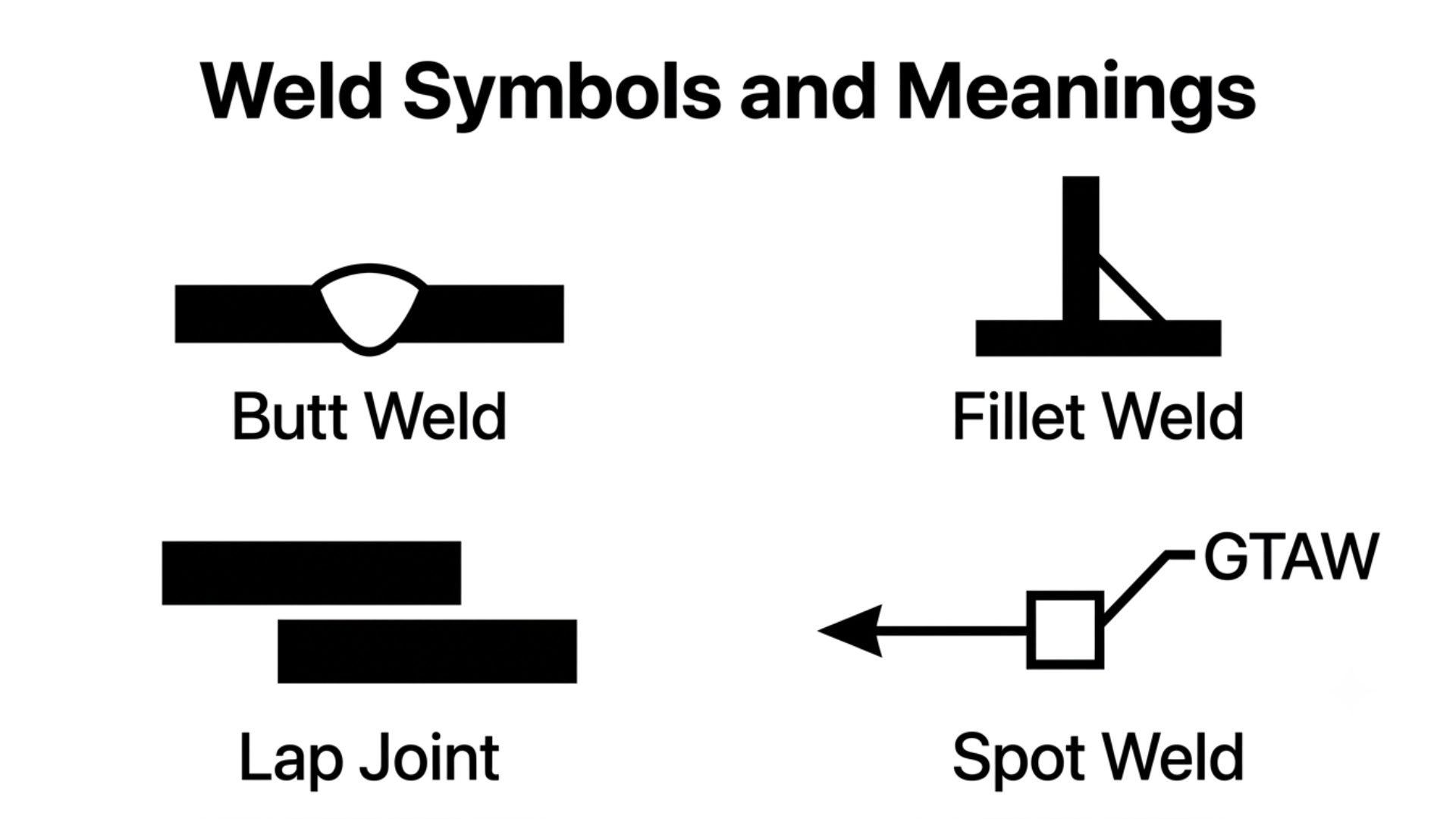 Weld Symbols and Meanings