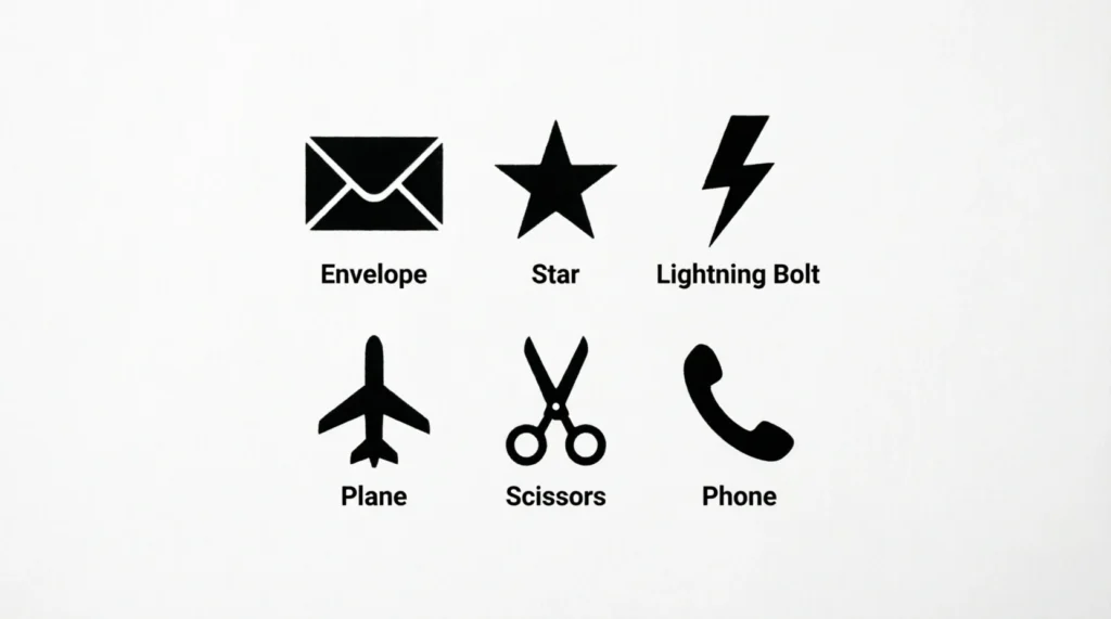 Wingdings Symbols for Logos and Design