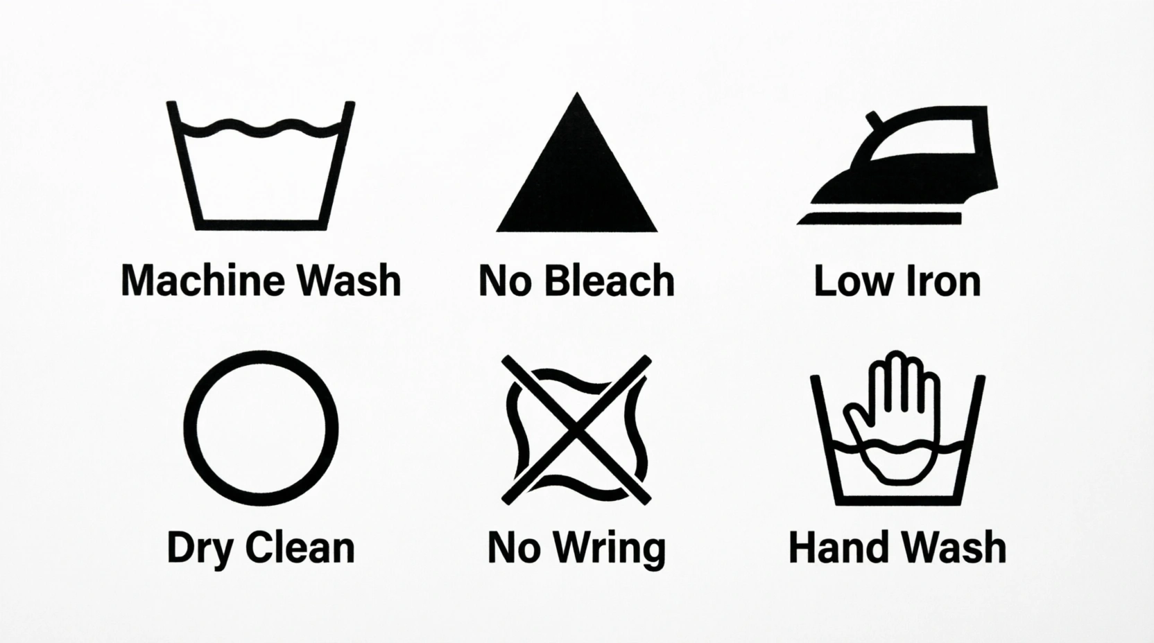 wash tag symbols
