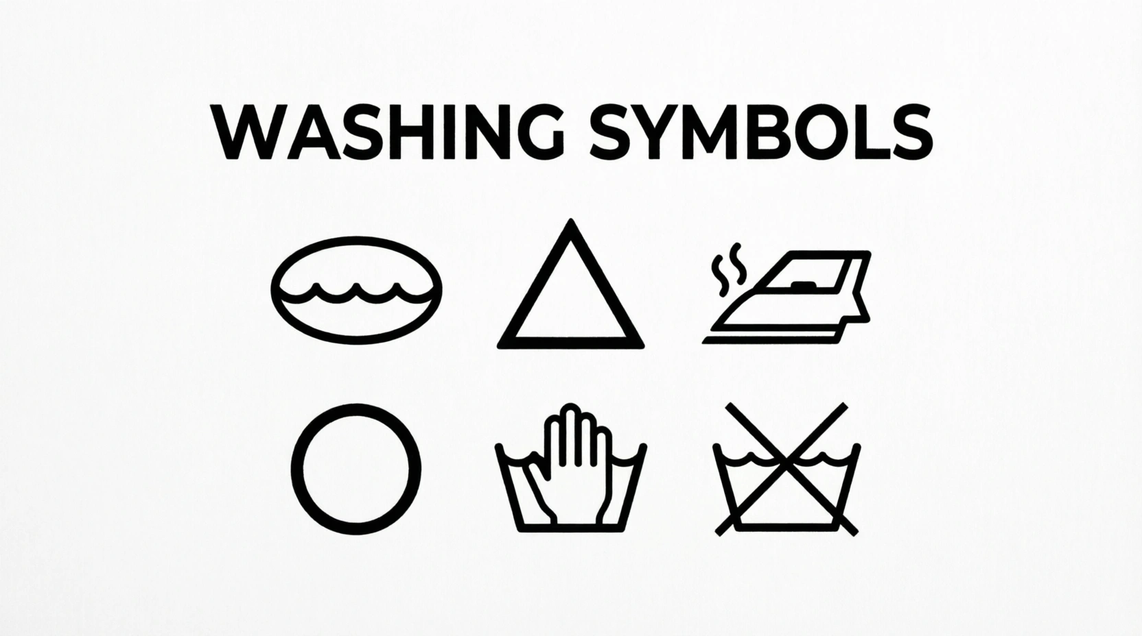 washing symbols on tags