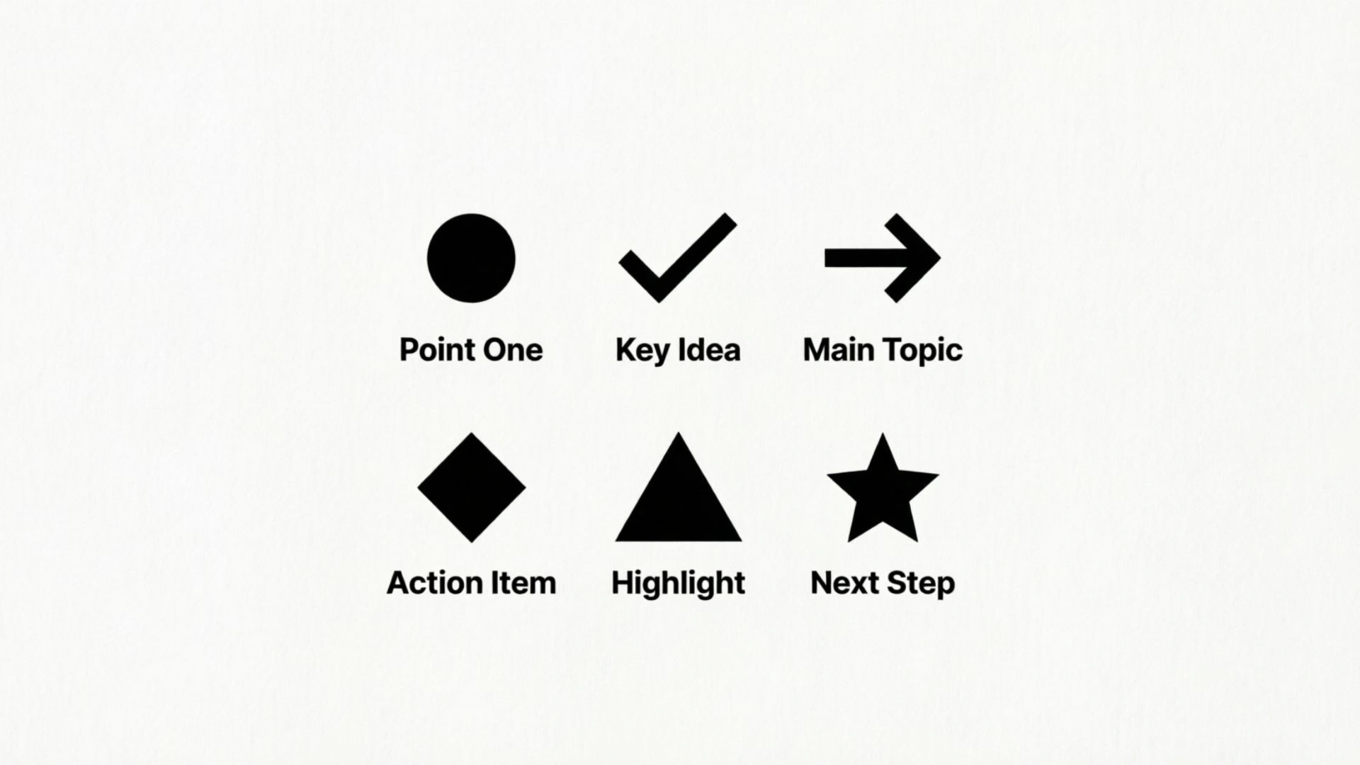 Bullet Point Symbols