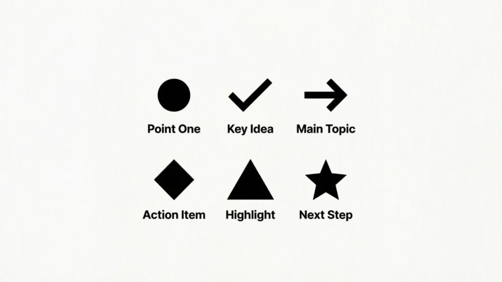 Top 12 Bullet Point Symbols and Their Meanings