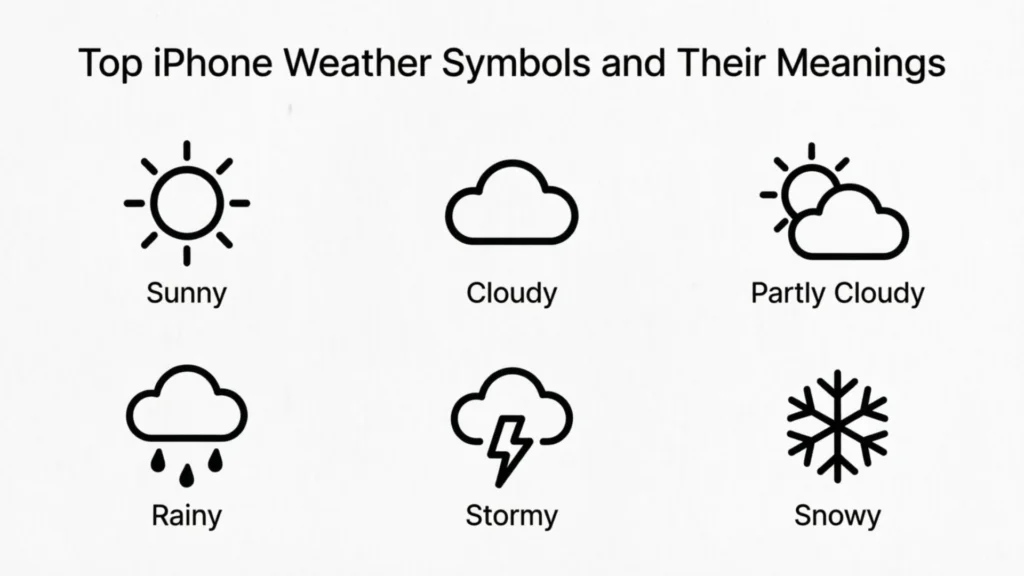 Top iPhone Weather Symbols and Their Meanings