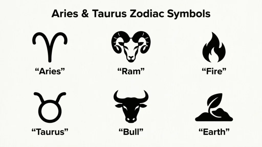 April Zodiac Symbols