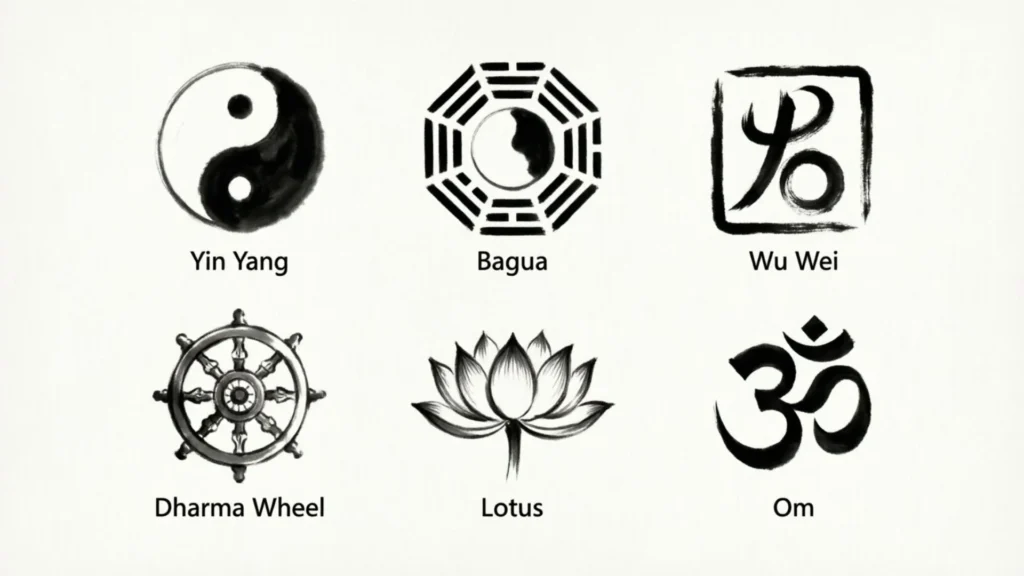Daoist Symbols vs. Buddhist Symbols