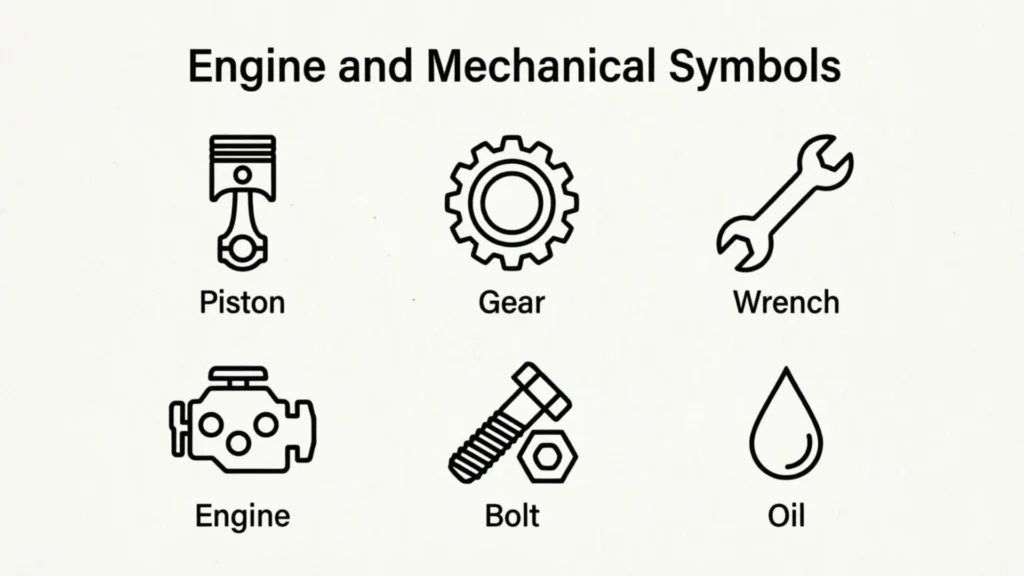 Engine and Mechanical Symbols