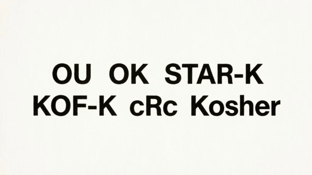 OU vs. OK vs. STAR-K vs. KOF-K vs. cRc