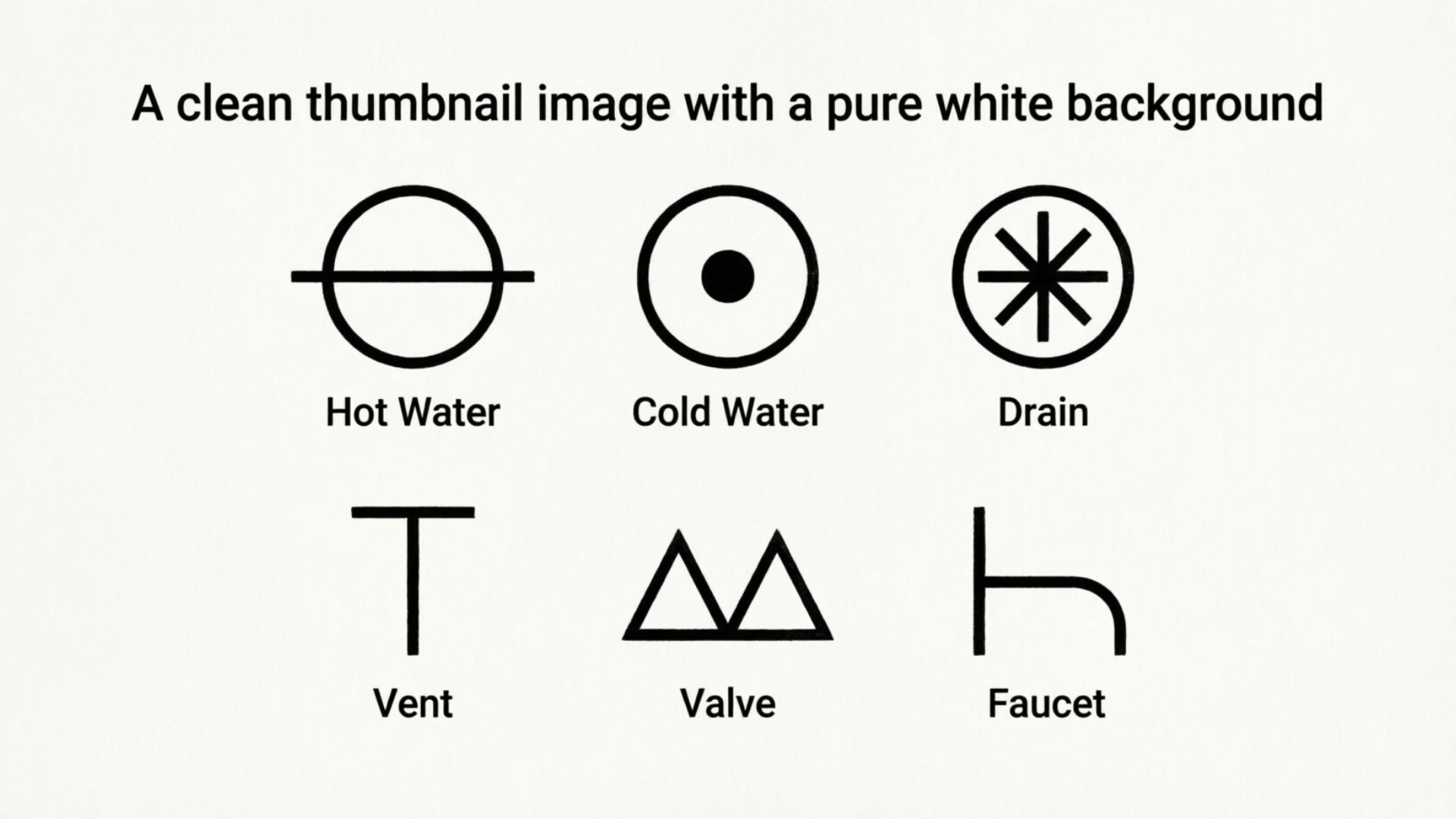 plumbing symbols