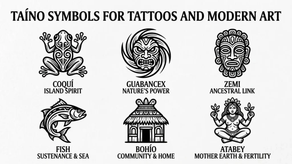 Taíno Symbols for Tattoos and Modern Art