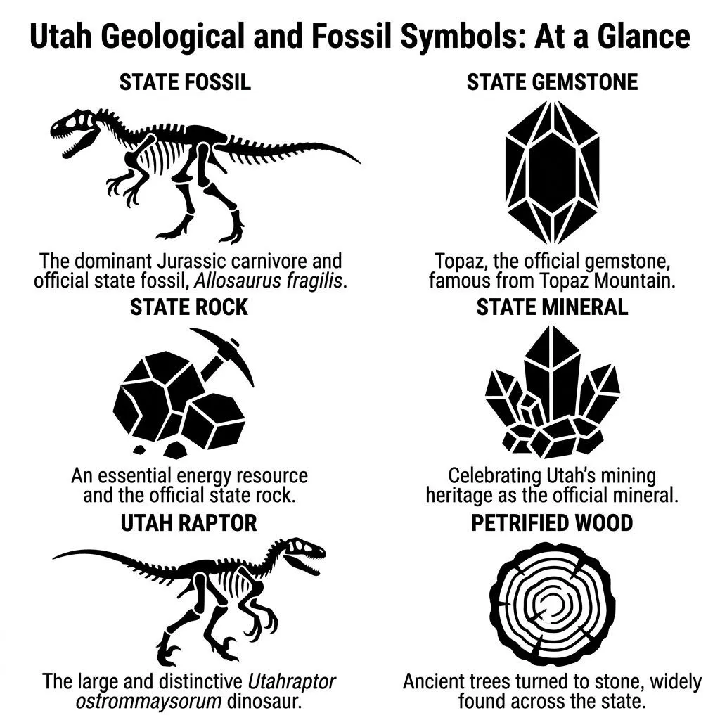 Utah Geological and Fossil Symbols
