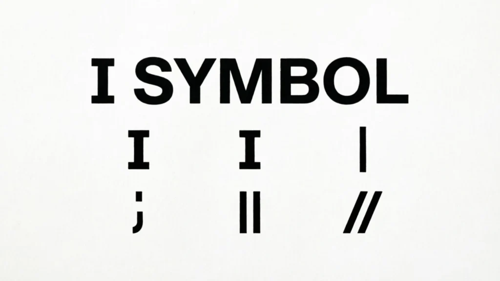 What Does the I or Vertical Line Symbol Mean?