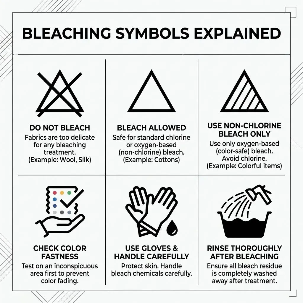 Bleaching Symbols Explained