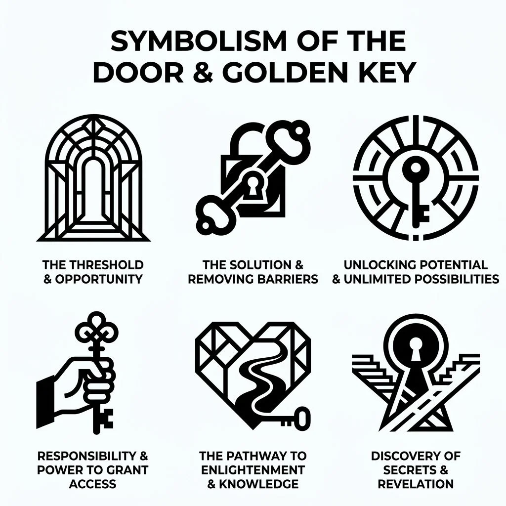 Door and Golden Key Symbolism