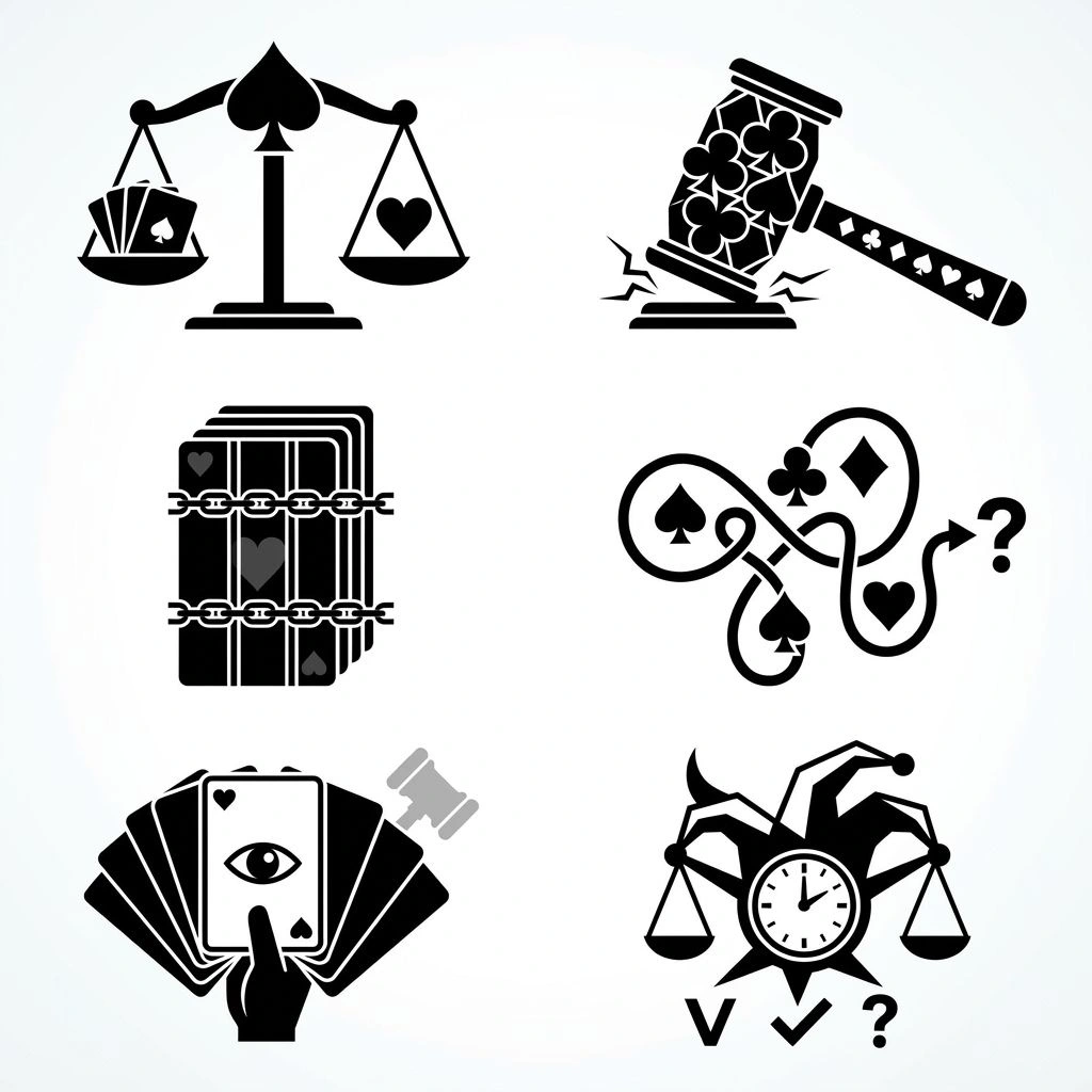 Trial and Pack of Cards Symbolism