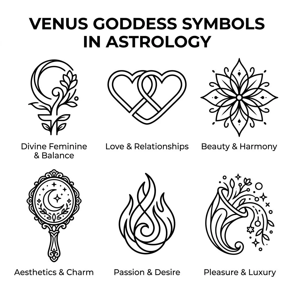 Venus Goddess Symbols in Astrology