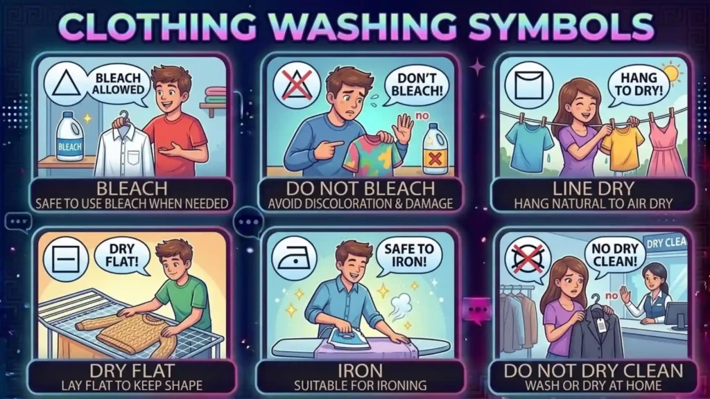 What Do Clothing Washing Symbols Mean?